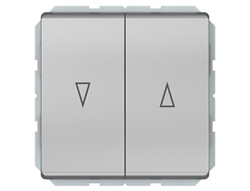 ВЫКЛЮЧАТЕЛЬ ДЛЯ ЖАЛЮЗИ 2-клавишный (IP44), без рамки - P410-020-04 - P410-020-04