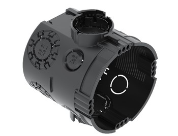 Коробка монтажная для твердых стен увеличенной глубины Ø60mm, H66mm, без галогена, 7 вводов, IP30