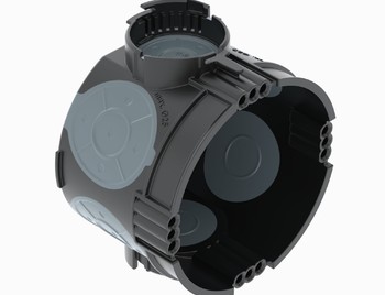 Коробка монтажная для твердых стен с мембранными вводами UG 46-L Ø60мм H46мм, без винтов