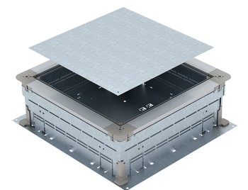 Монтажное основание UZD350-3 (толщина пола h=165-220 мм) 510x467x165 мм (сталь)
