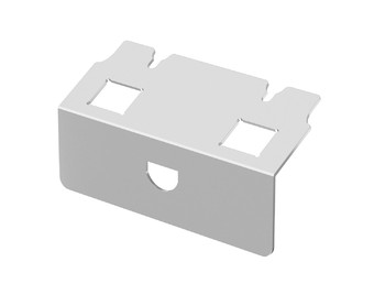 Суппорт для лючка UDHOME2 для монтажа 2хRJ45 (для 6117343 - 6117349) тип C, нержавеющая сталь